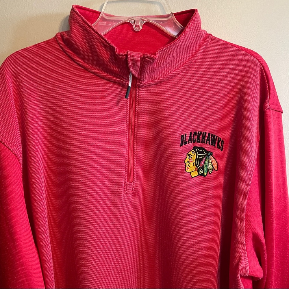 Chicago Blackhawks Hockey 1/4 Zip Pullover Mens size XL